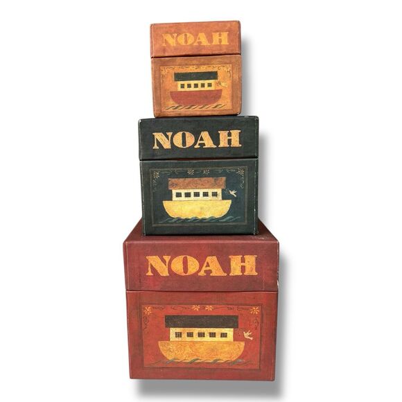 Vintage Noah’s Ark Stationary Nesting Boxes - Picture 4 of 10